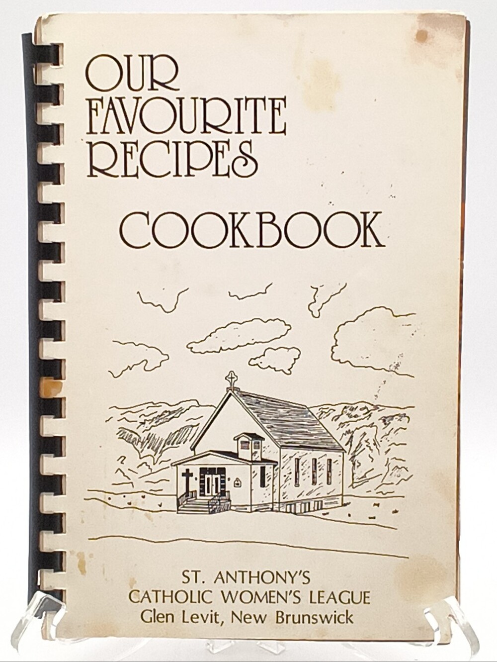 Vintage 1982 St. Anthony’s Catholic Woman's League New Brunswick Cookbook